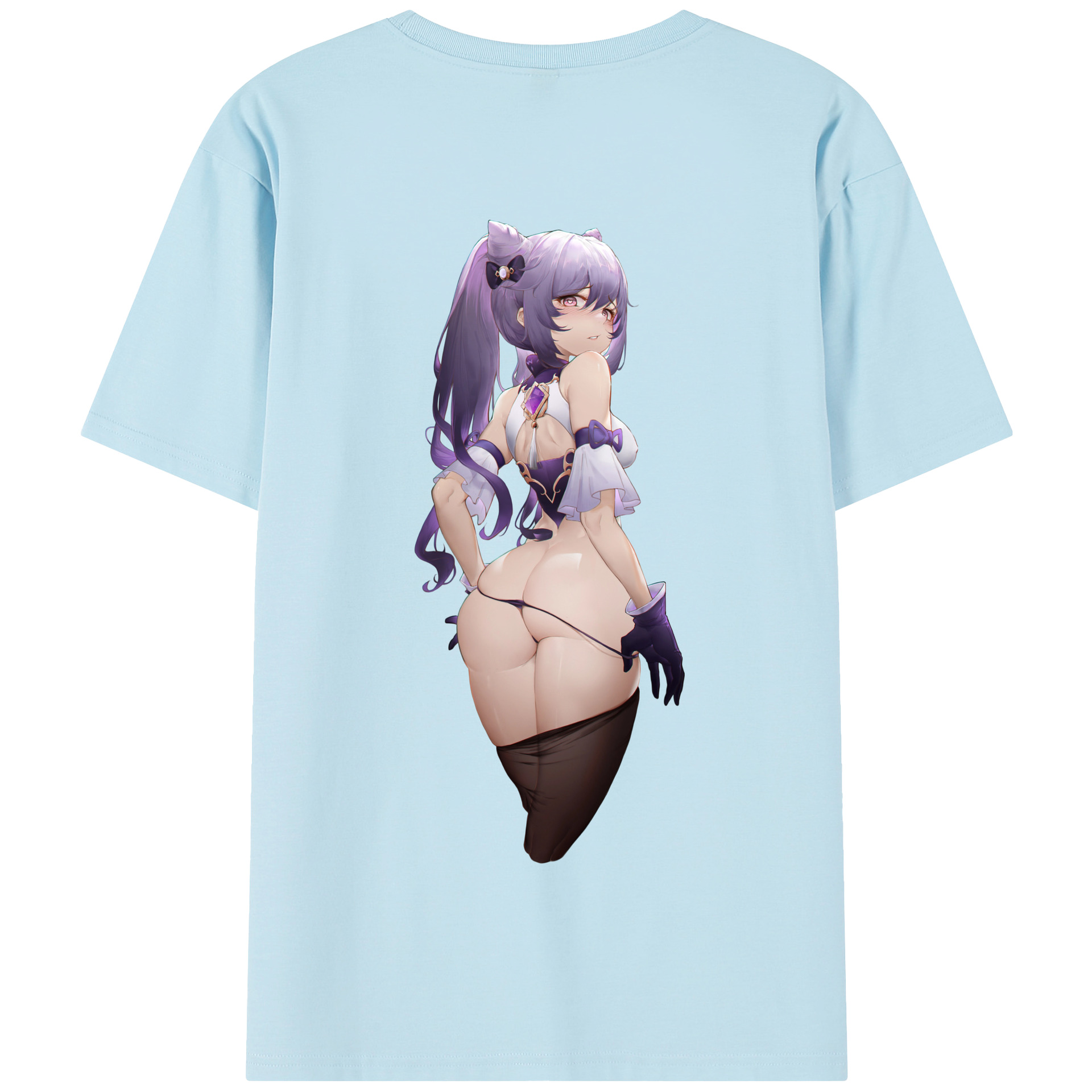 げんし神 刻晴 こくせい genshin Kokusei 綿100％半袖Tシャツ（背面プリント）